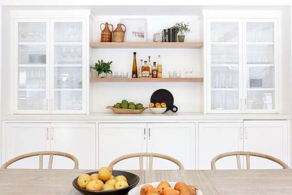 Glass-Front Cabinet dining room