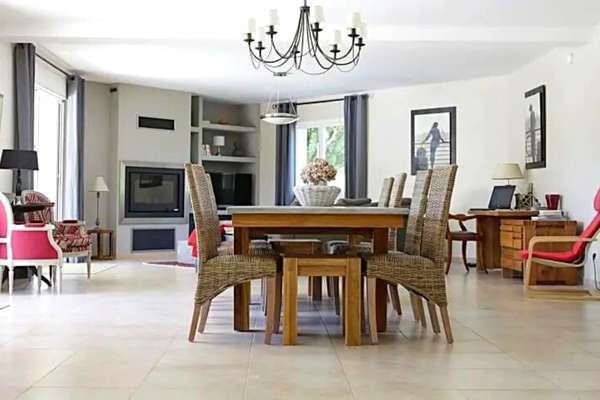 Natural Stone Floors Dining Room