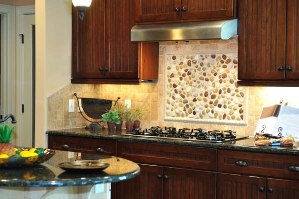 kitchen cookware room backsplash