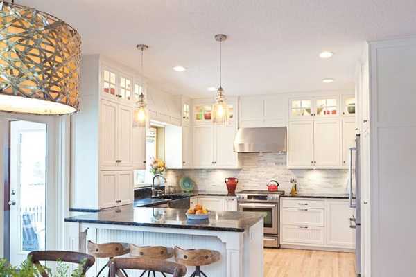 Paint The Interior Of The Cabinets To Change Kitchen Cabinet Color