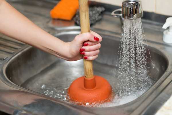 Rinse The Sink With Warm Water