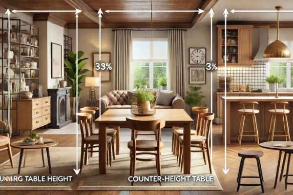 Choosing the Right Dining Table Height for Your Space