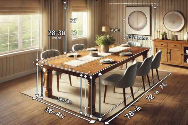 Understanding Table Dimensions: Height, Width, and Length