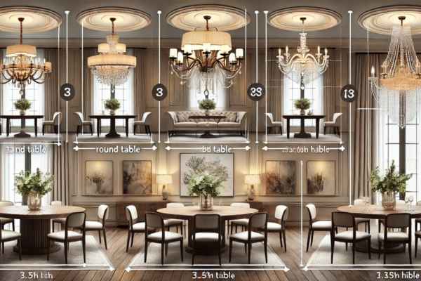 How to Adjust Chandelier Height for Different Table Sizes