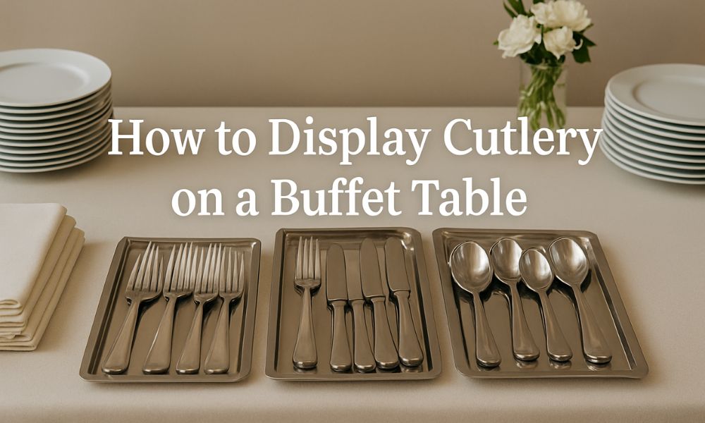 How to Display Cutlery on a Buffet Table