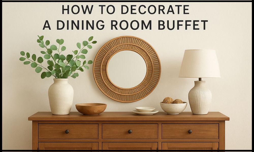 How to Decorate a Dining Room Buffet