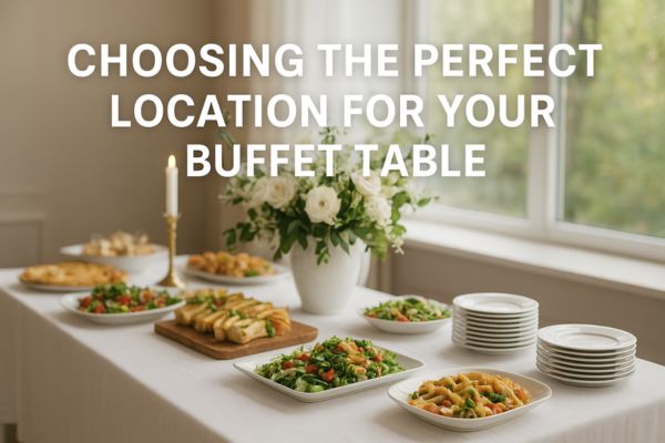 Choosing the Perfect Location for Your Buffet Table