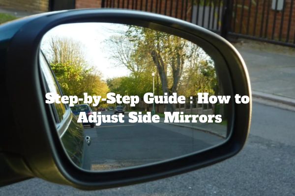 Step-by-Step Guide : How to
 Adjust Side Mirrors