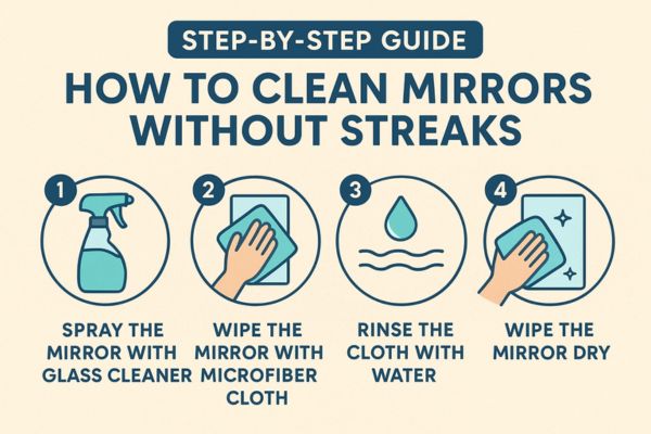 Step-by-Step Guide: How to Clean Mirrors Without Streaks