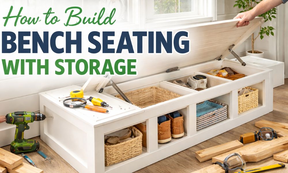 How to Build Bench Seating with Storage