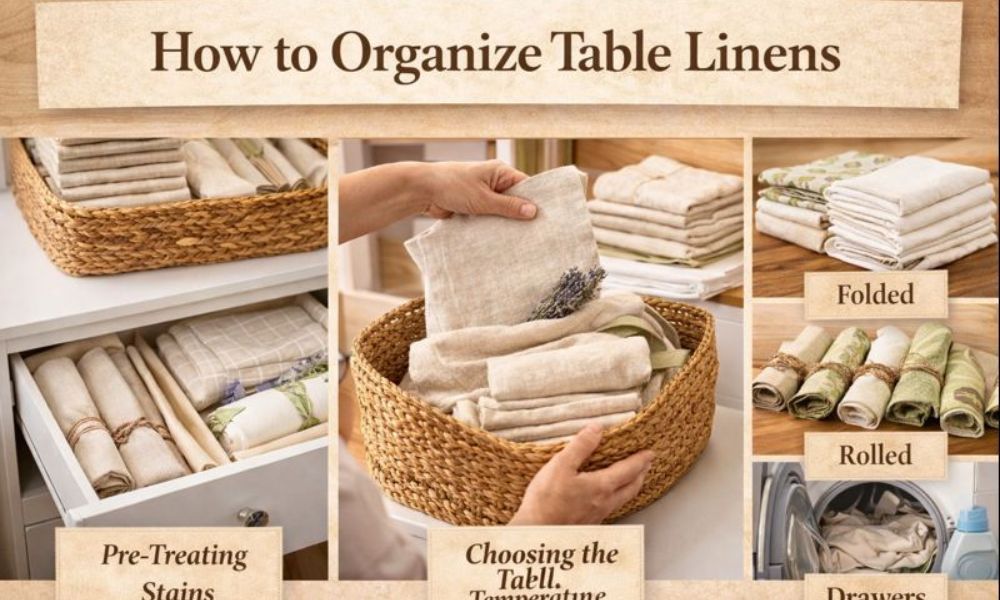 How to Organize Table Linens