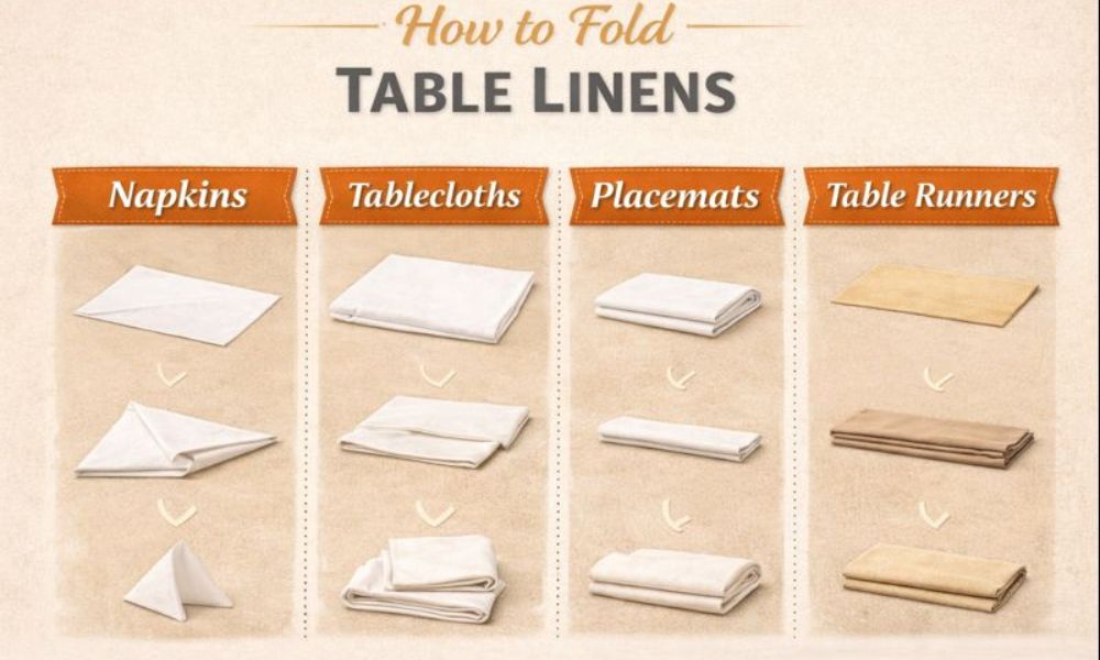 How to Fold Table Linens