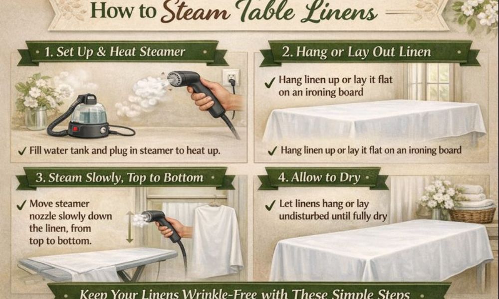 How to Steam Table Linens
