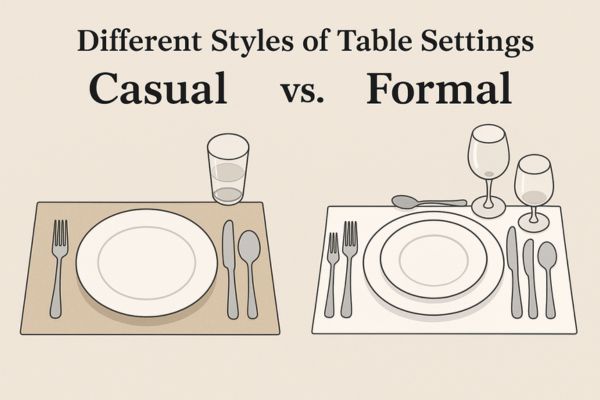 Different Styles of Table Settings: Casual vs. Formal