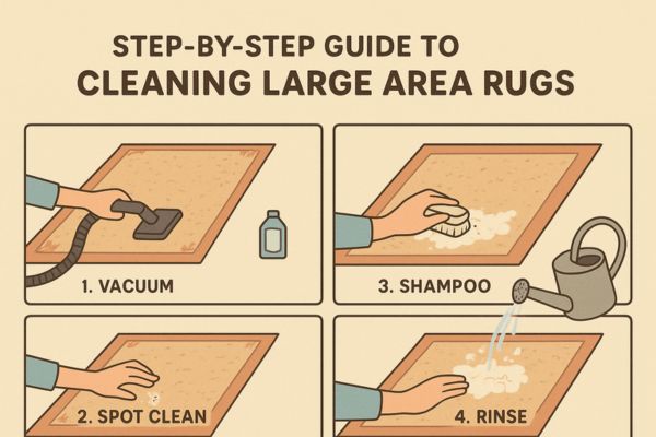 Step-by-Step Guide to Cleaning Large Area Rugs