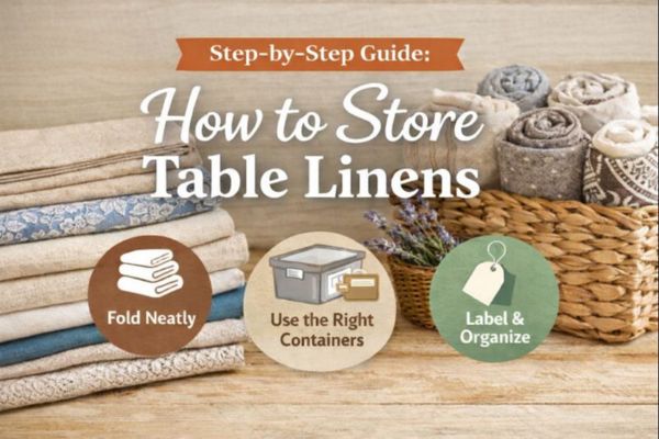 Step-by-Step Guide: How to Store Table Linens