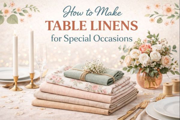 How to Make Table Linens for Special Occasions