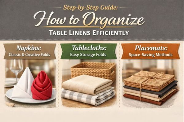Step-by-Step Guide: How to Organize Table Linens Efficiently