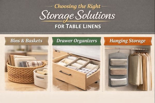 Choosing the Right Storage Solutions for Table Linens