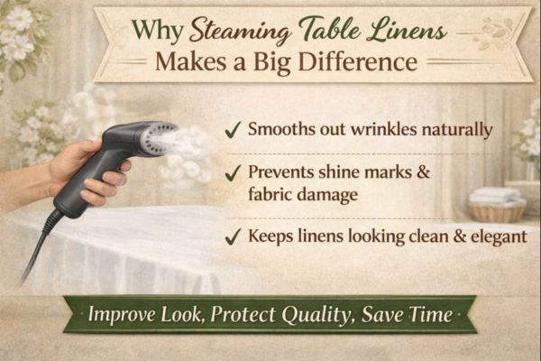 Why Steaming Table Linens Makes a Big Difference