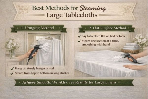 Best Methods for Steaming Large Tablecloths