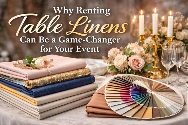 Why Renting Table Linens Can Be a Game-Changer for Your Event