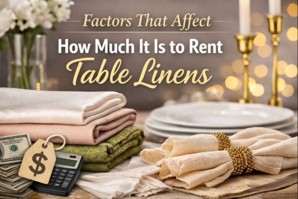 Factors That Affect How Much It Is to Rent Table Linens